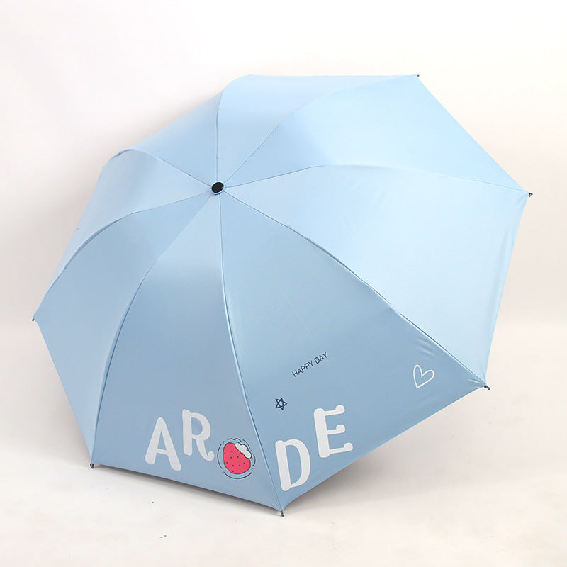 Women's Foldable Umbrella with Cheerful Design Bowlift