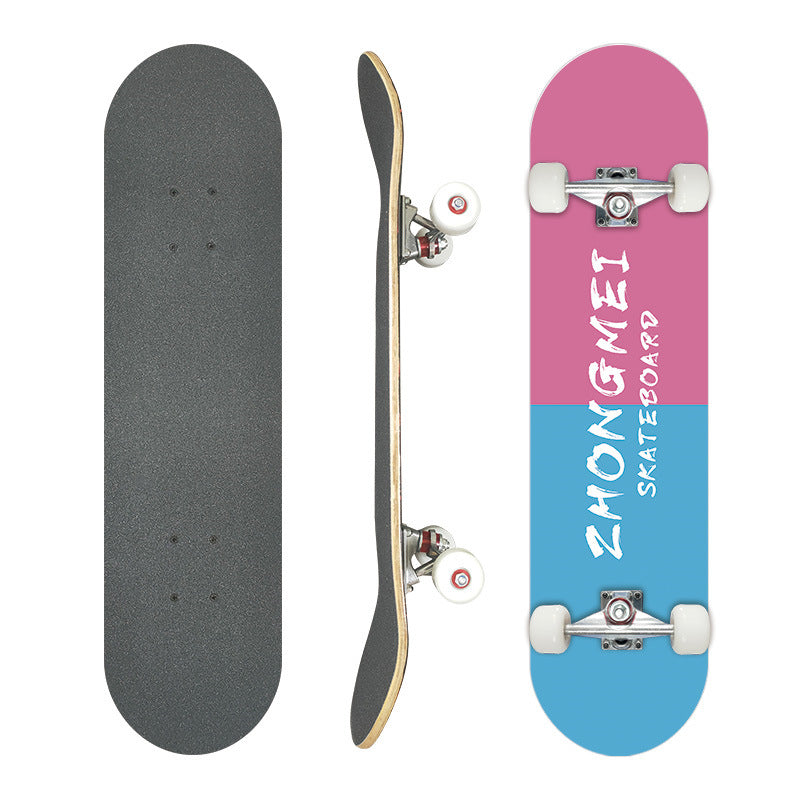 Complete Street Skateboard with Maple Deck Concave and Durable PU Wheels Bowlift