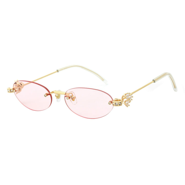 Ladies Designer Sunglasses with Luxurious Embellishments Bowlift