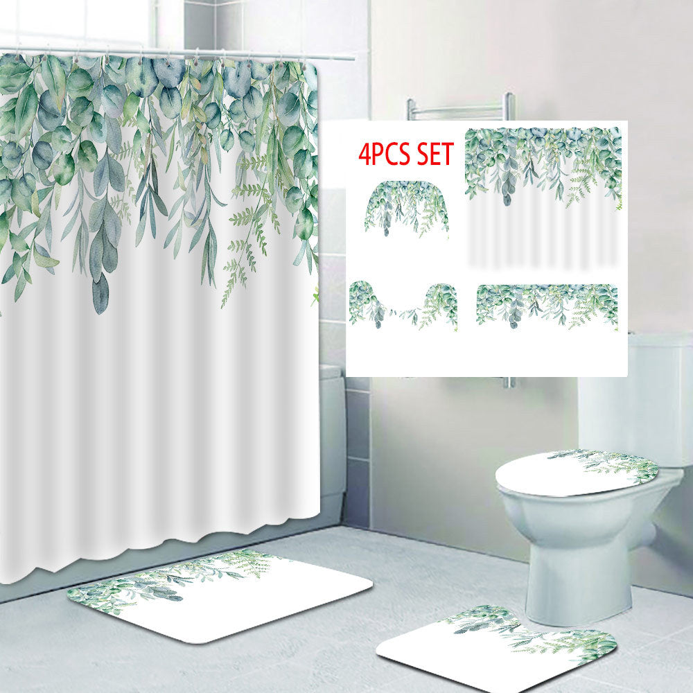 Leafy Botanical Shower Curtain Bowlift