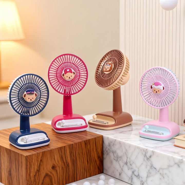 Ladies Mini Fan with USB Connection and Variable Tilt Mechanism Bowlift