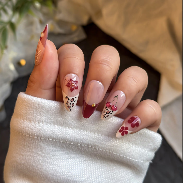 Elegant Decorative Press-On Nail Collection Bowlift