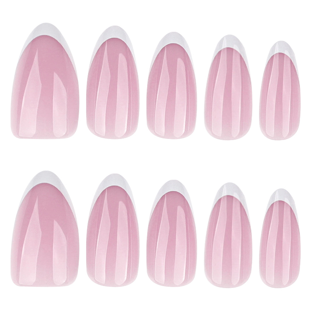 Artful nail extensions with elegant gradient and precise French tip Bowlift