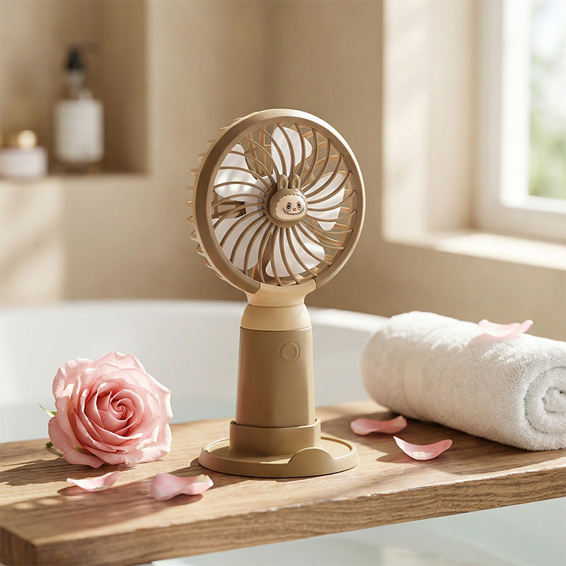 Women's portable mini fan with creative animal motivation Bowlift