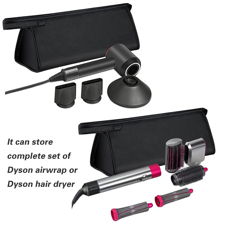 Cosmetic organizer bag for hair dryers and styling tools Bowlift