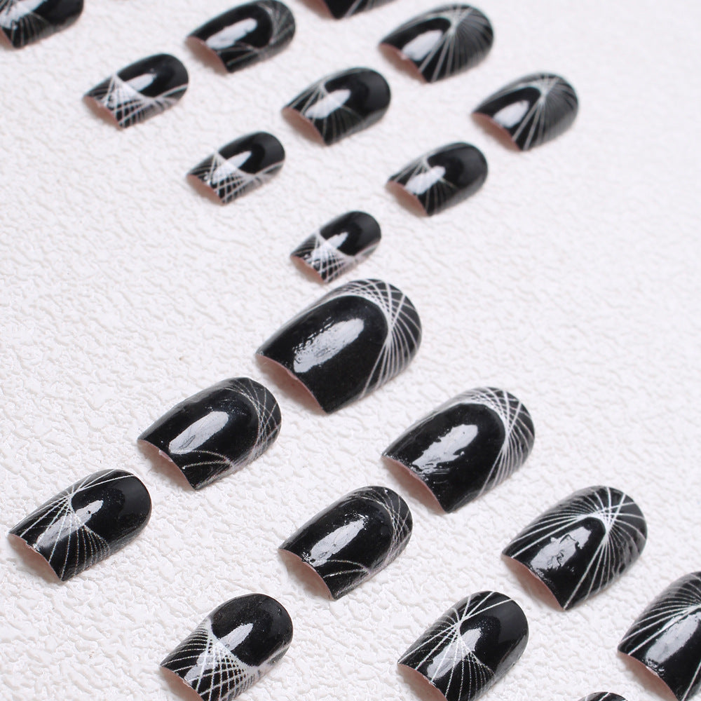Geometric Patterned Press-On Nails Bowlift