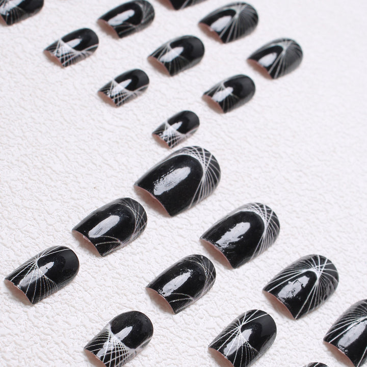 Geometric Patterned Press-On Nails Bowlift