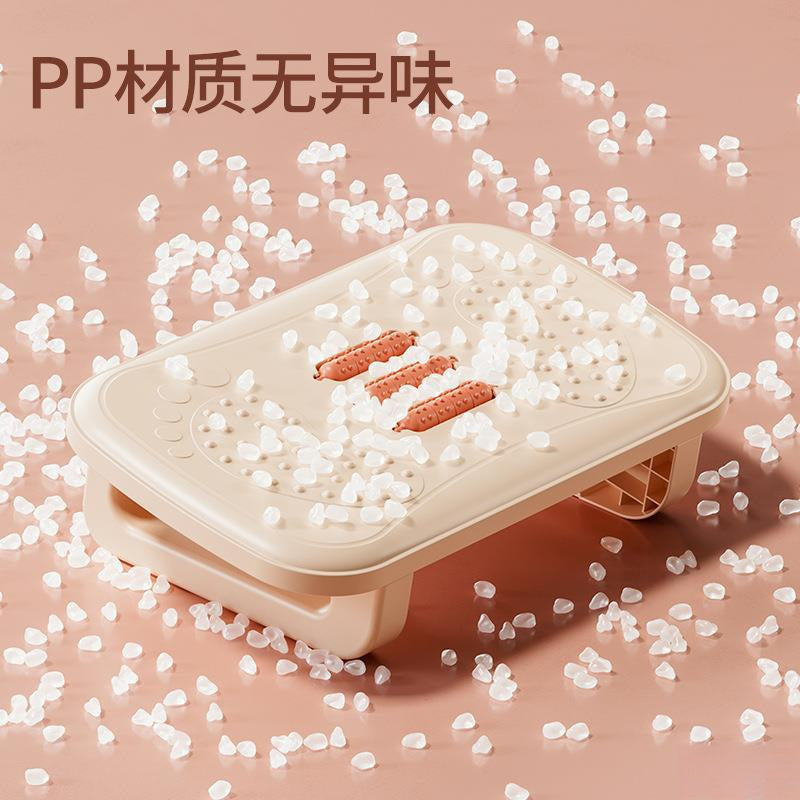 Foldable Acupressure Foot Massager and Ergonomic Footrest Bowlift