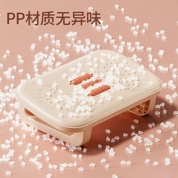 Foldable Acupressure Foot Massager and Ergonomic Footrest Bowlift