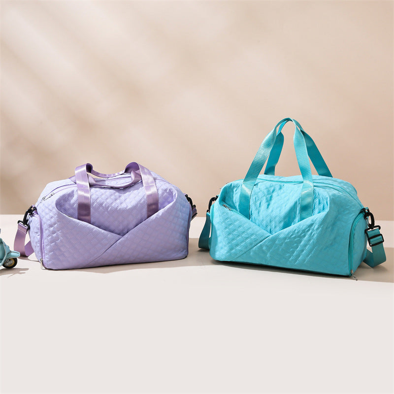 Quilted Weekender Duffel Bag