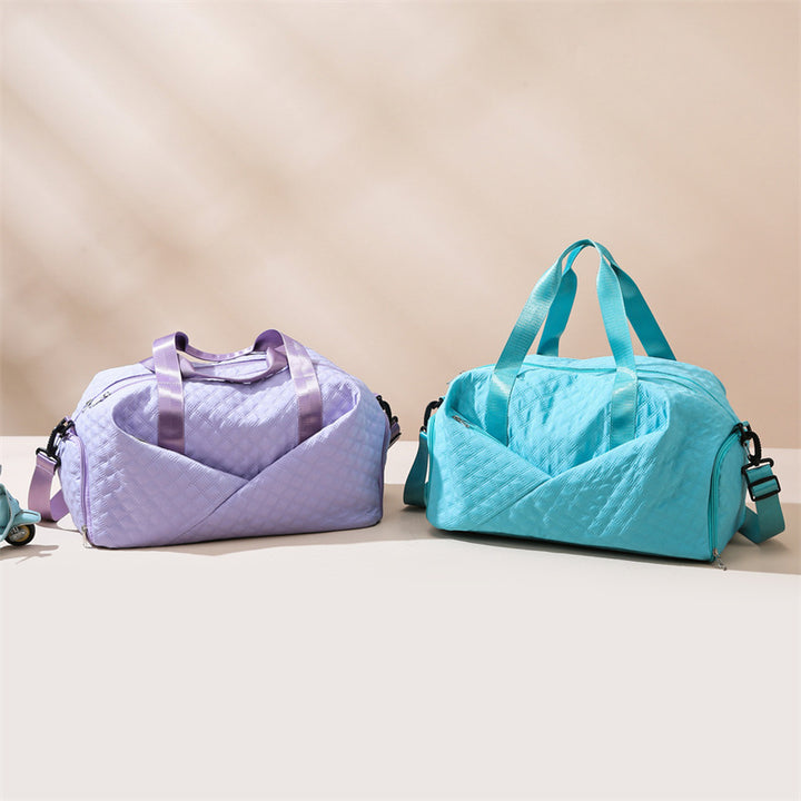 Quilted Weekender Duffel Bag
