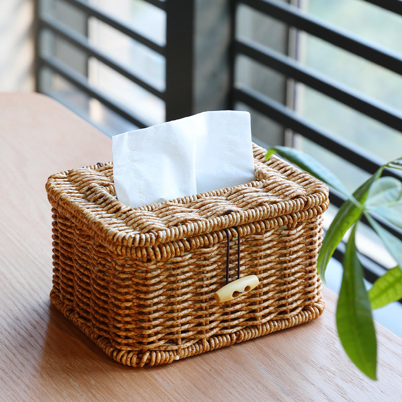 Handwoven Decorative Storage Box Bowlift
