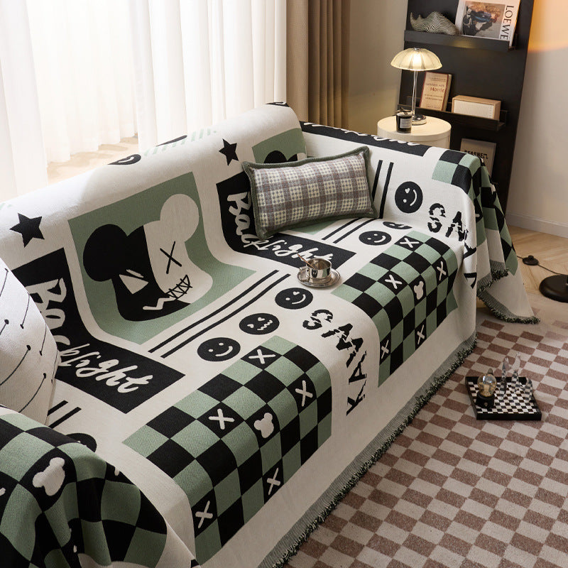 Playful Graphic Art Sofa Throw Blanket