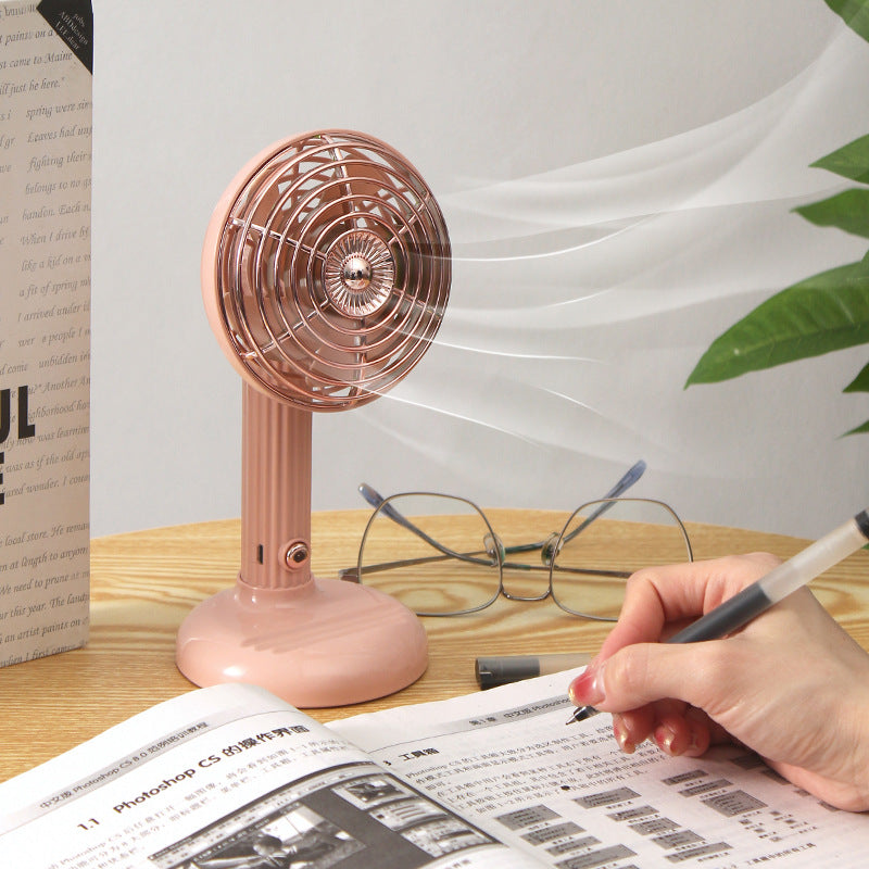 Ladies Portable Table Fan in Retro Style Bowlift