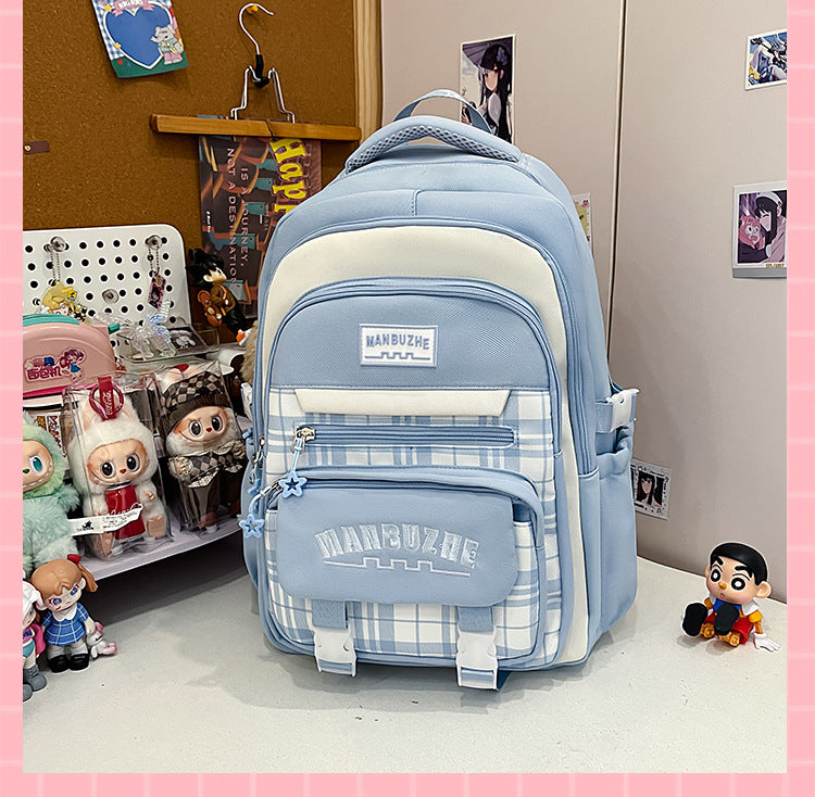 Casual Lightweight School Backpack Bowlift