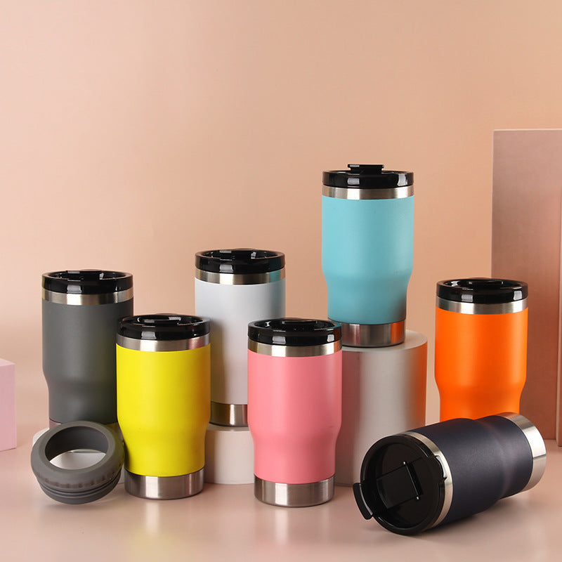 Women Insulated Travel Mug with Non-Slip Silicone Ring Bowlift