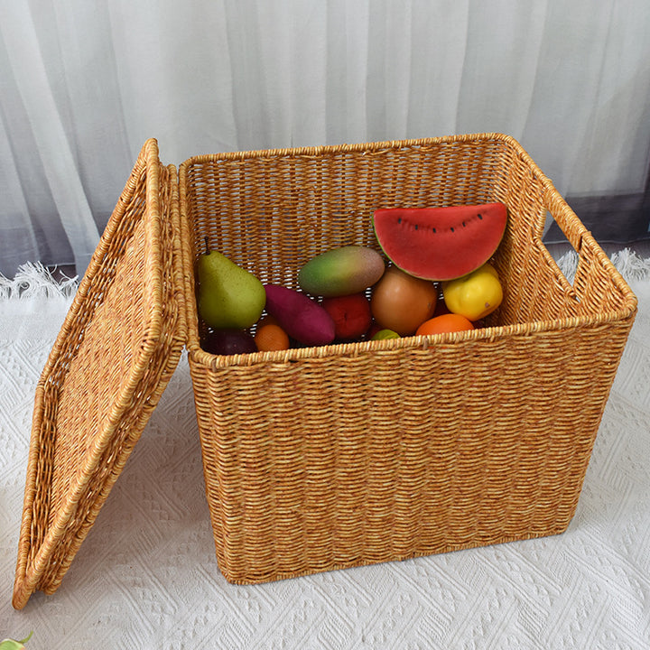 Stylish Woven Storage Chest Bowlift