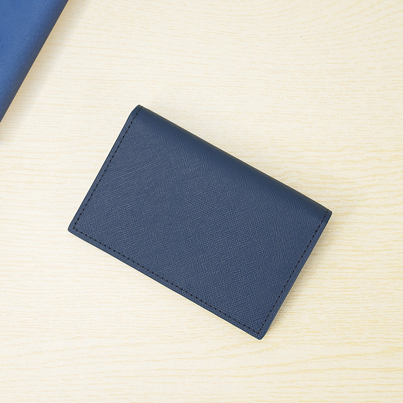 Sleek Leather Business Card Holder Bowlift