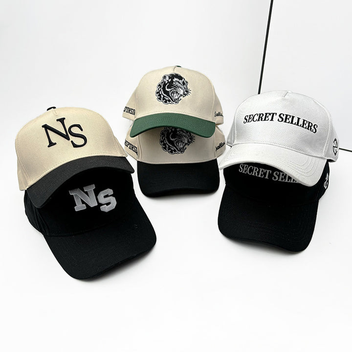 Women's Elegant Baseball Cap with High-Quality Embroidery Bowlift