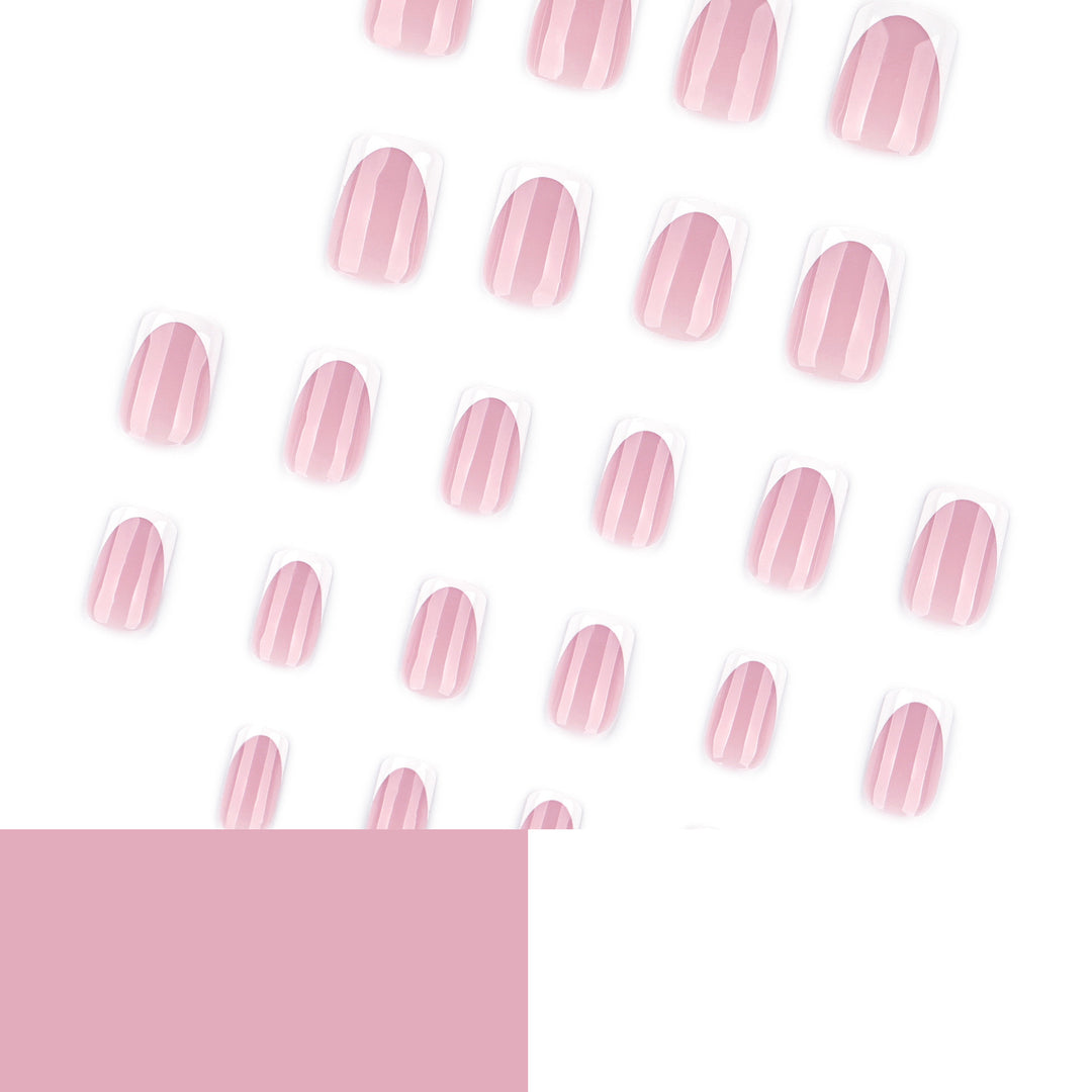 French nail extensions with glossy finish Bowlift