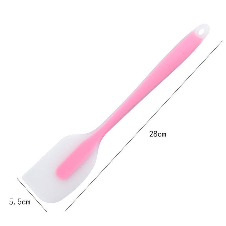 Heat-Resistant Long-Handle Silicone Spatula Scraper with Flexible Rounded Head Bowlift