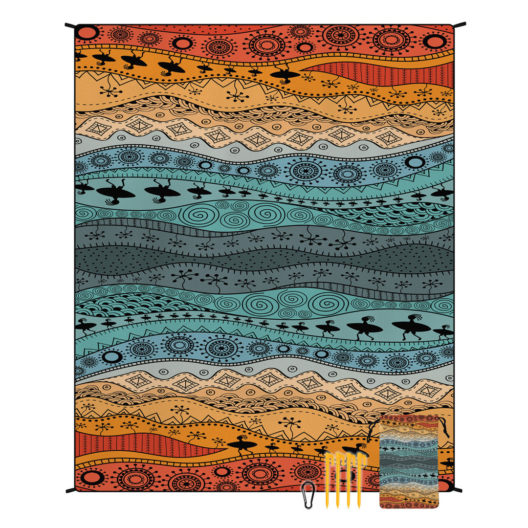Geometric Print Tapestry Bowlift