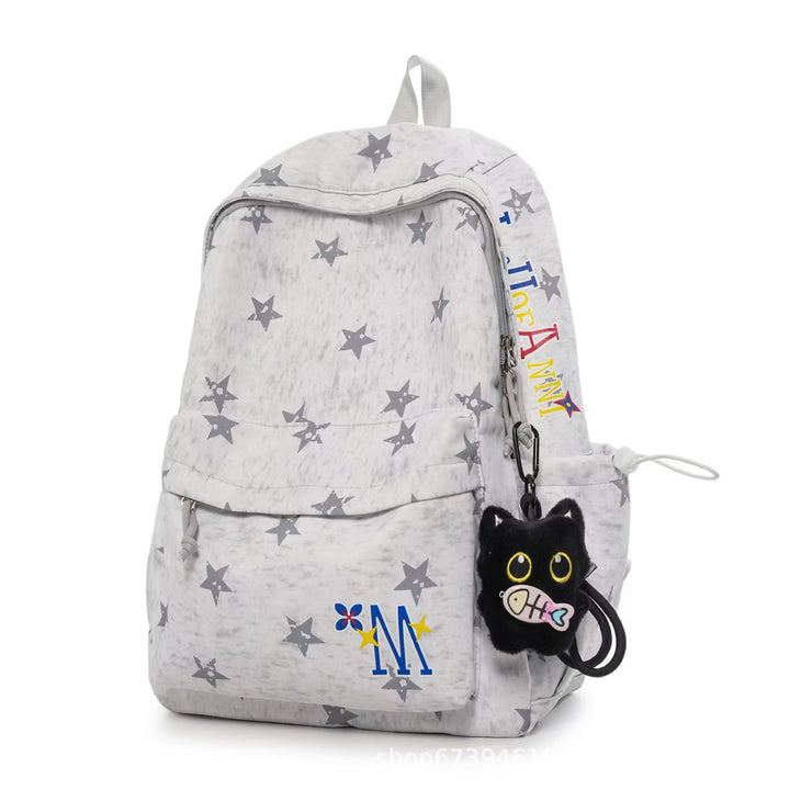 Star-Patterned Daily Use Backpack Bowlift