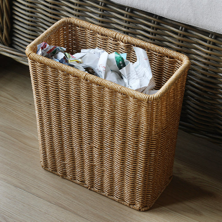 Handcrafted Wicker Waste Bin Bowlift