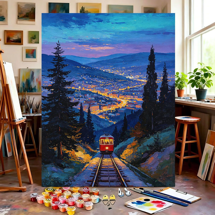 Mountain Scenery Canvas Art Bowlift