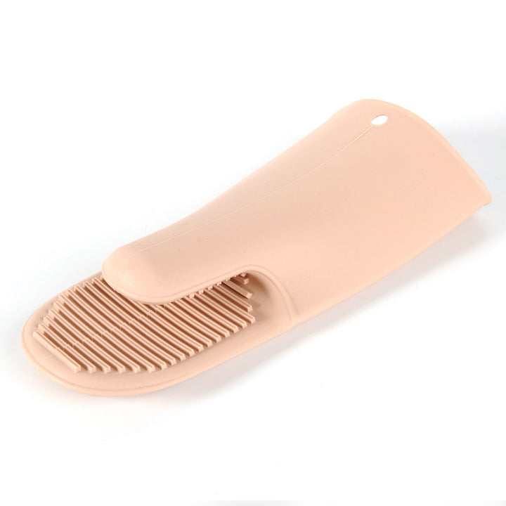 Silicone kitchen gloves with integrated cleaning bristles Bowlift