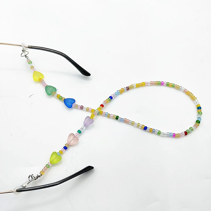 Colorful Bead Glasses Holder Chain Bowlift