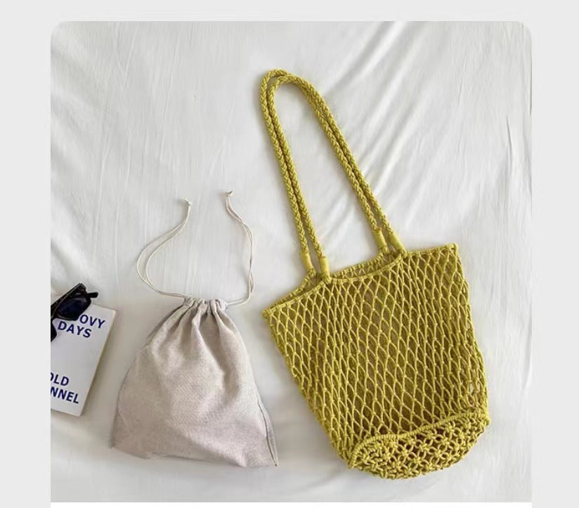 Hand-knotted net bag Bowlift