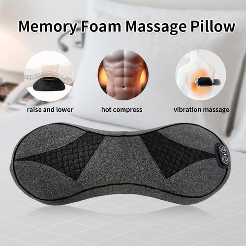 Ergonomic Neck Massage Pillow With Heating Function And USB Charging Function Bowlift