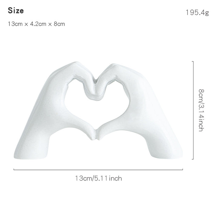 Decorative Heart-shaped Sculpture Bowlift