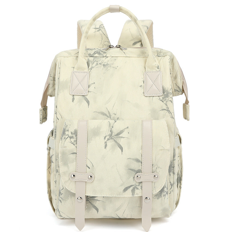 Stylish Floral Print Backpack Bowlift