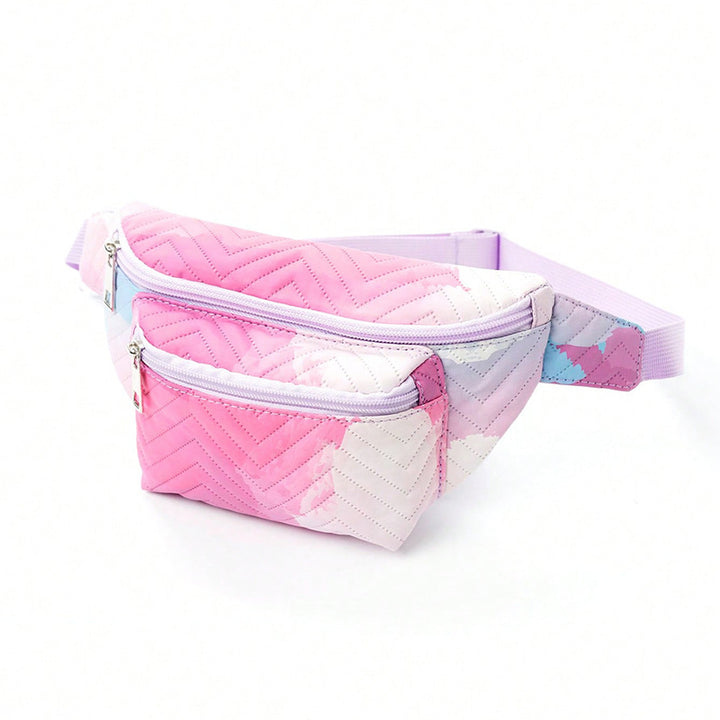 Waist bag with heart-shaped design and multiple compartments Bowlift