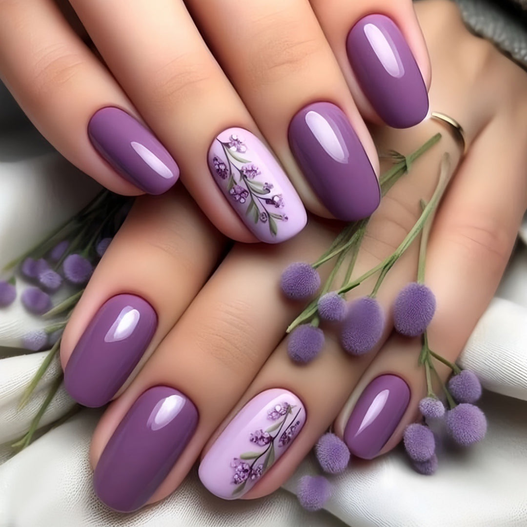 Floral Accent Nail Art Extensions Bowlift