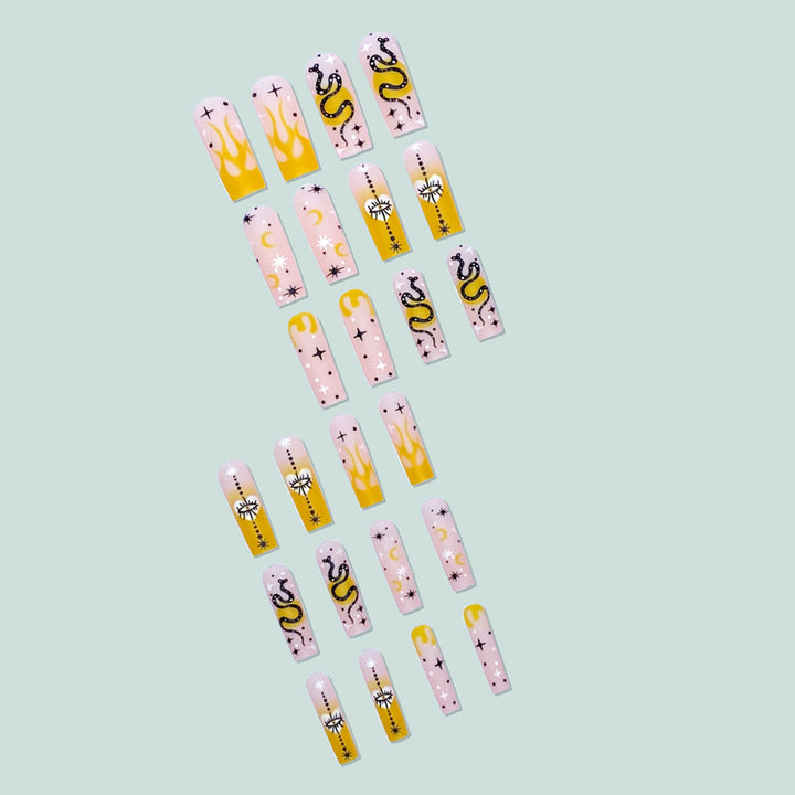 Artificial artificial nails with mystical motifs Bowlift