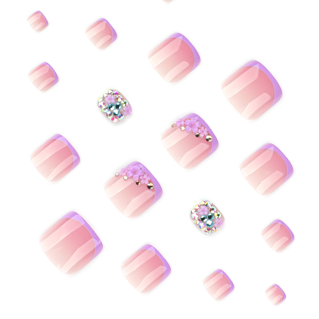 Artful nail design with elegant glitter accent Bowlift