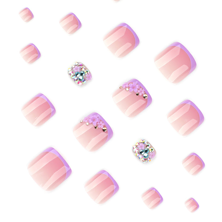 Artful nail design with elegant glitter accent Bowlift
