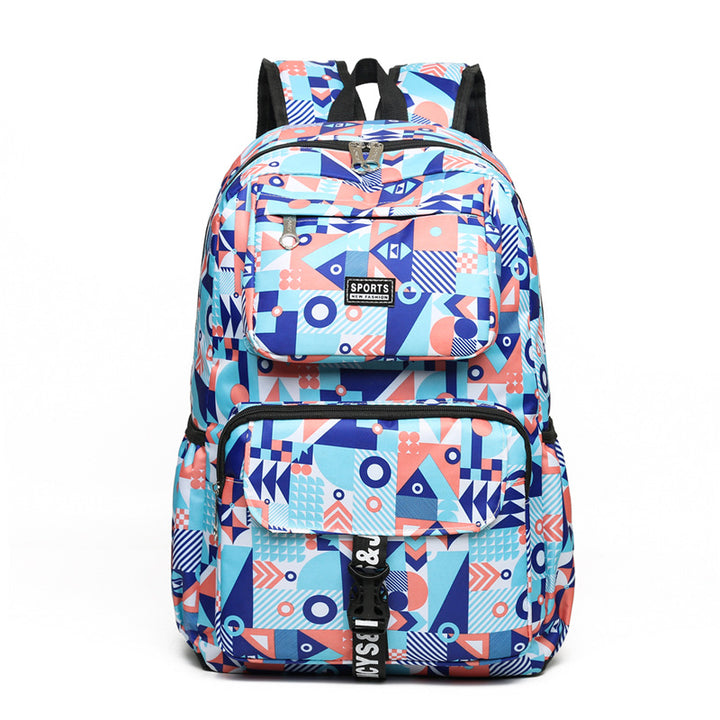 Stylish Geometric Patterned Backpack
