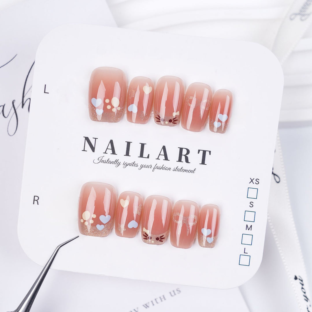 Creative Thematic Press-On Nail Set Bowlift
