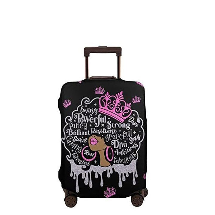 Women's hard-shell suitcase with unique skull and rose design Bowlift