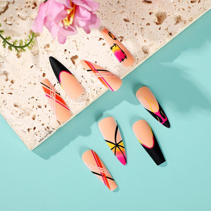 Creative Nail Art Set with Colorful Designs Bowlift