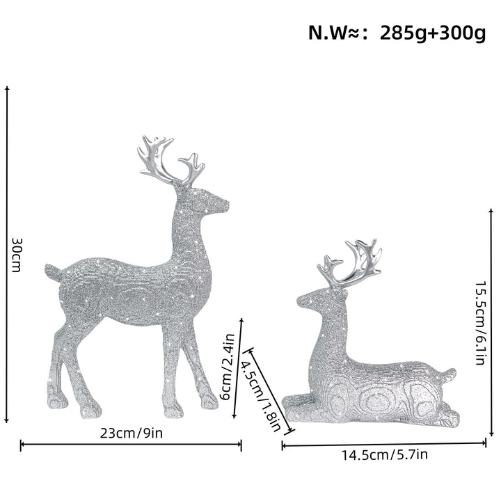 Elegant Christmas decoration in the form of reindeer Bowlift