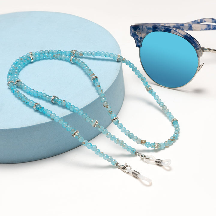 Elegant Beaded Eyewear Holder Chain Bowlift