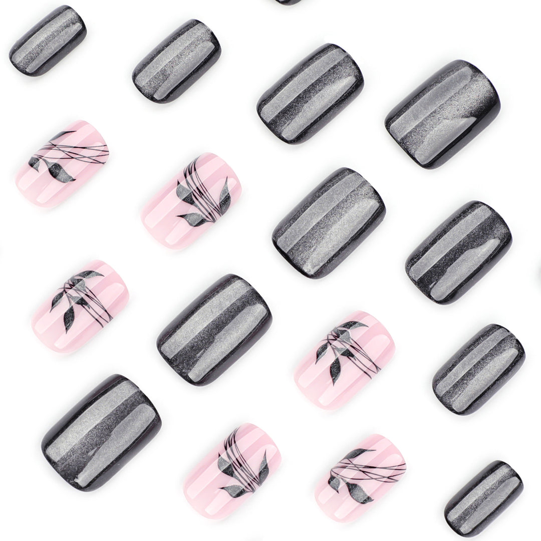 Artistic and elegant nail art with floral pattern Bowlift