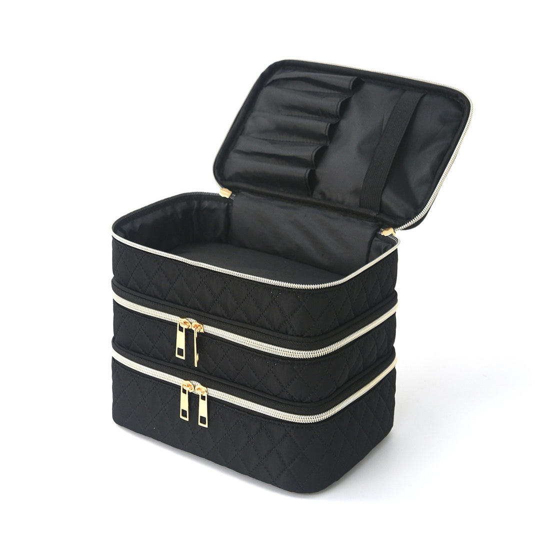 Cosmetic organizer bag with multiple compartments Bowlift