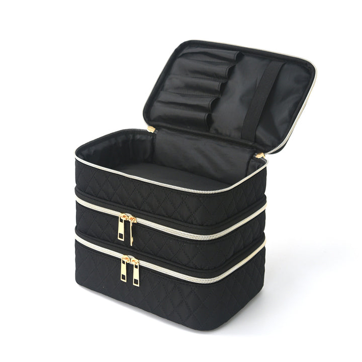 Cosmetic organizer bag with multiple compartments Bowlift