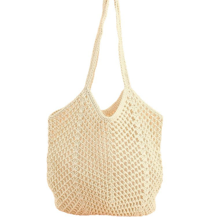 Natural Woven Tote Bag Bowlift